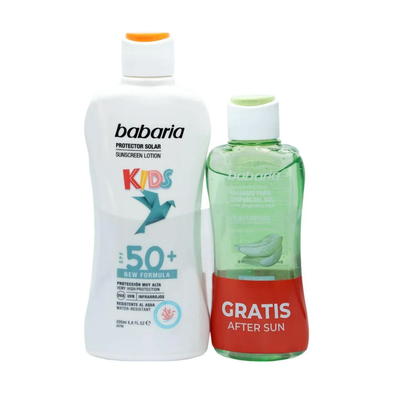 Babaria Kids Protector Solar Spf50 Resistente Al Agua 200ml Balsamo After Sun 1u Image 1
