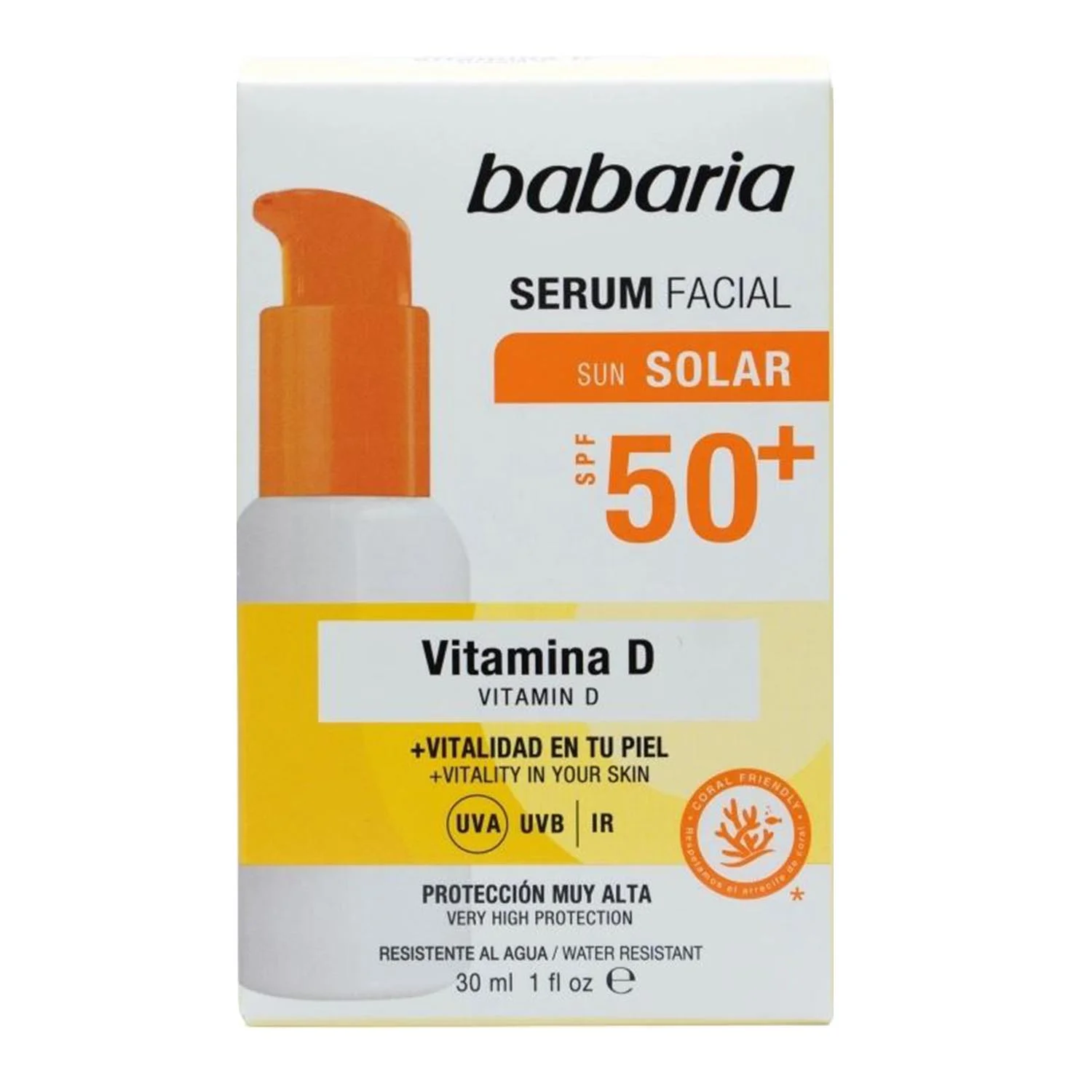 Babaria Vitamina D Waterproof Serum Facial Spf50 30ml Image 1