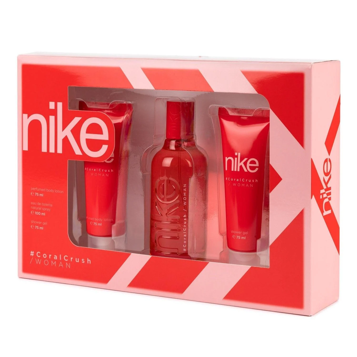 Nike Woman Coral Crush Eau De Toilette 1un Spray Locion Corporal Perfumada 75ml Gel De Baño 75ml Image 1