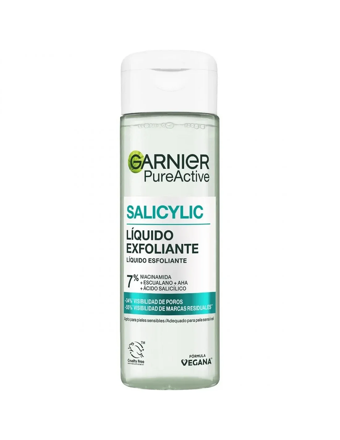 Garnier Pure Active Salicylic Líquido Exfoliante 120ml Image 1