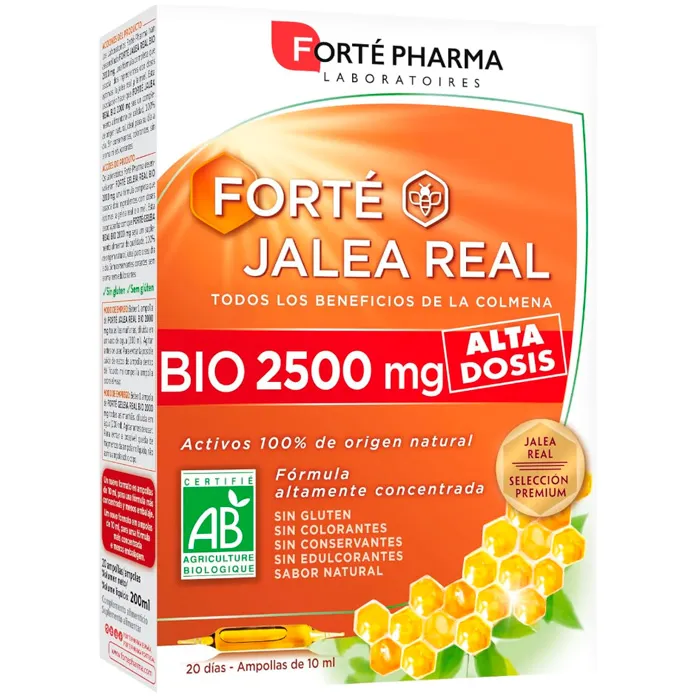 Forté Pharma Royal Jelly Bio 2500mg 20 Ampoules  Image 1