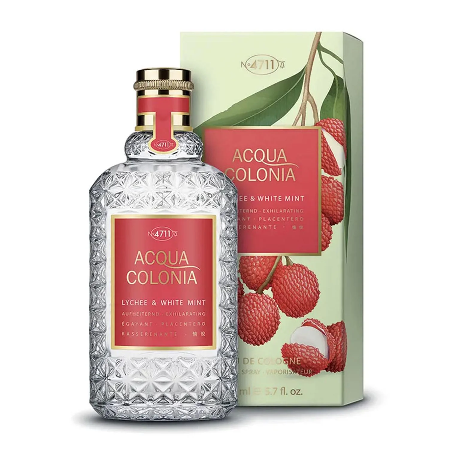 4711 Lychee y White Mint Eau De Cologne 100ml Spray Image 1