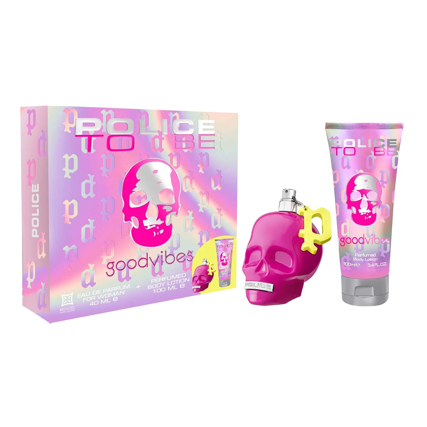 Police to Be Goodvibes Eau De Parfum For Woman 40ml Spray Locion Corporal Perfumada 100ml Image 1