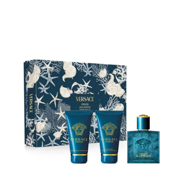 Versace Eros Eau de Toilette Spray 50ml Set 3 Pieces Image 1