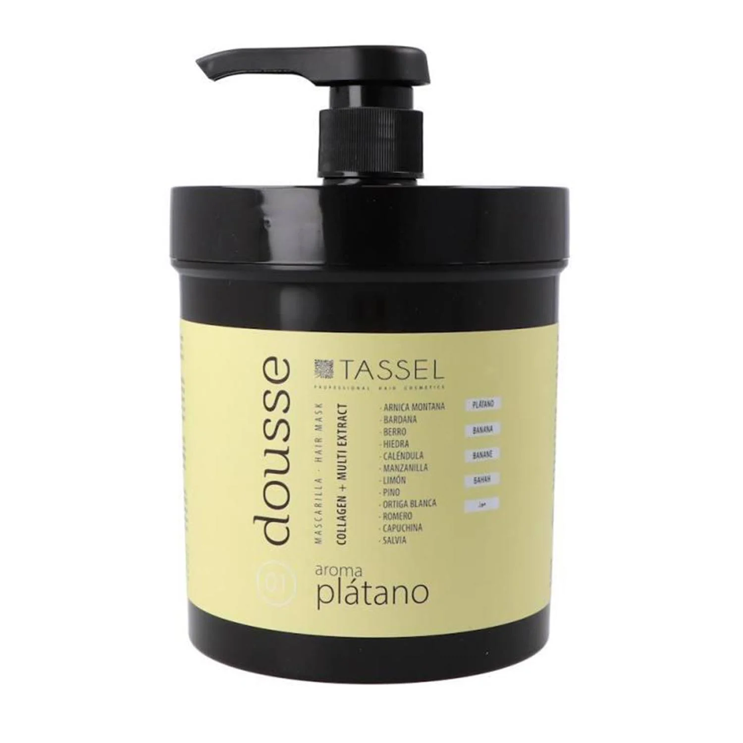 Eurostil Dousse Collagen Mascarilla Capilar Multi-Extract Plantano 500ml Image 1