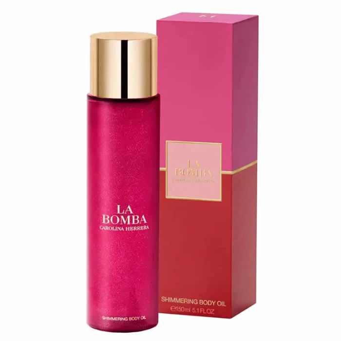 Carolina Herrera La Bomba Shimmering Body Oil 150ml Image 1