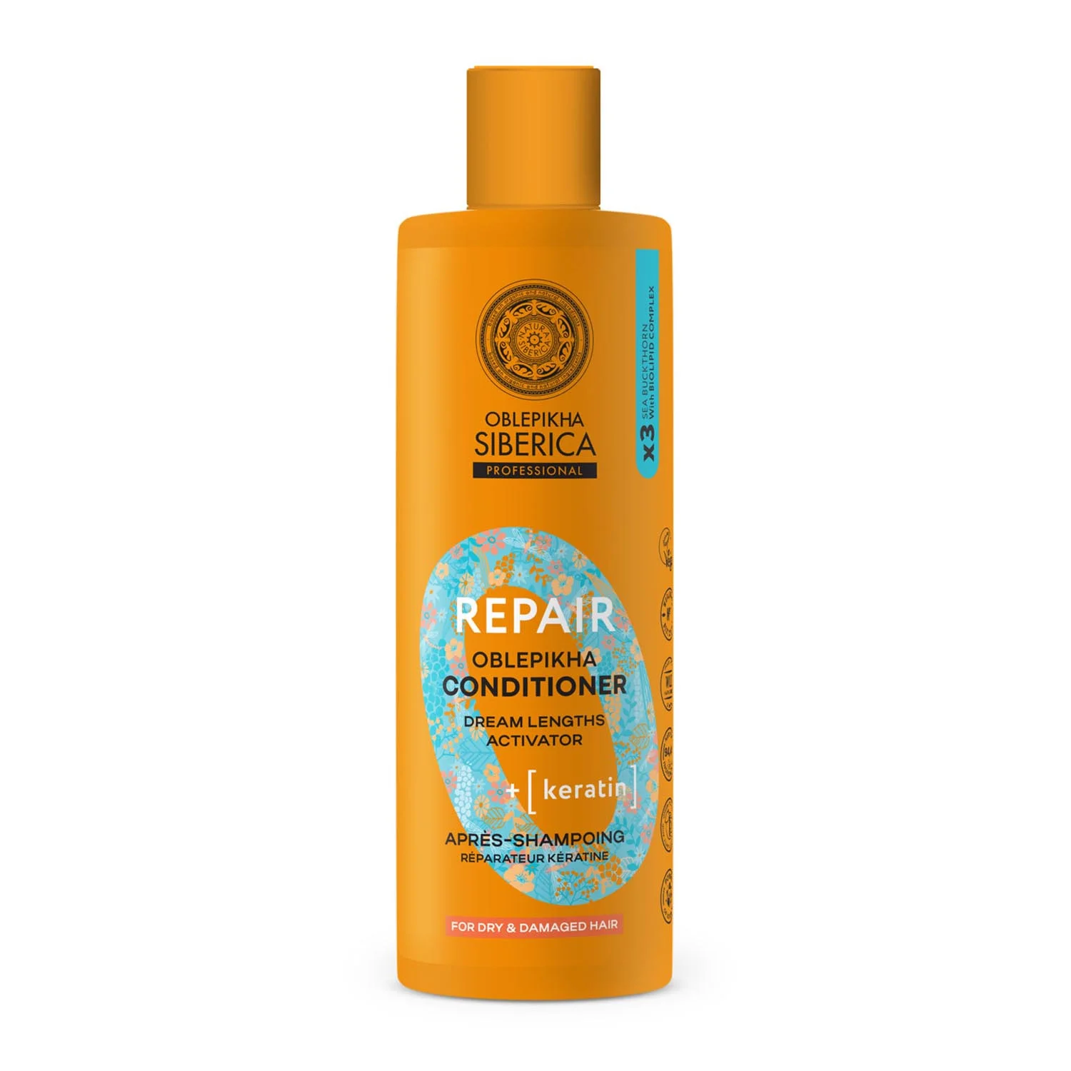Natura Siberica Repair Keratin Acondicionador Cabello Seco 400ml Image 1