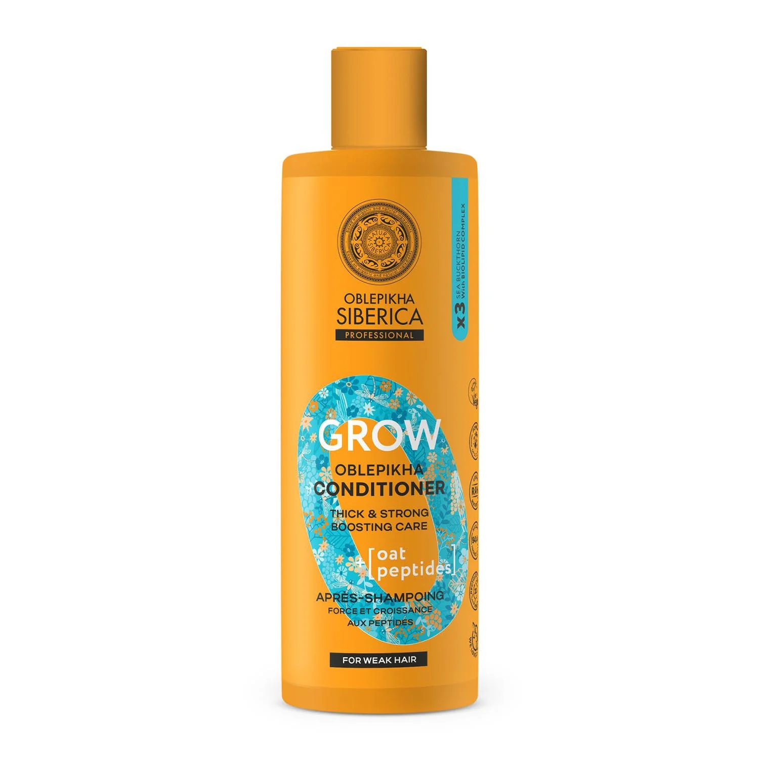 Natura Siberica Oblepikha Grow Peptides Acondicionador Cabello Debil 400ml Image 1