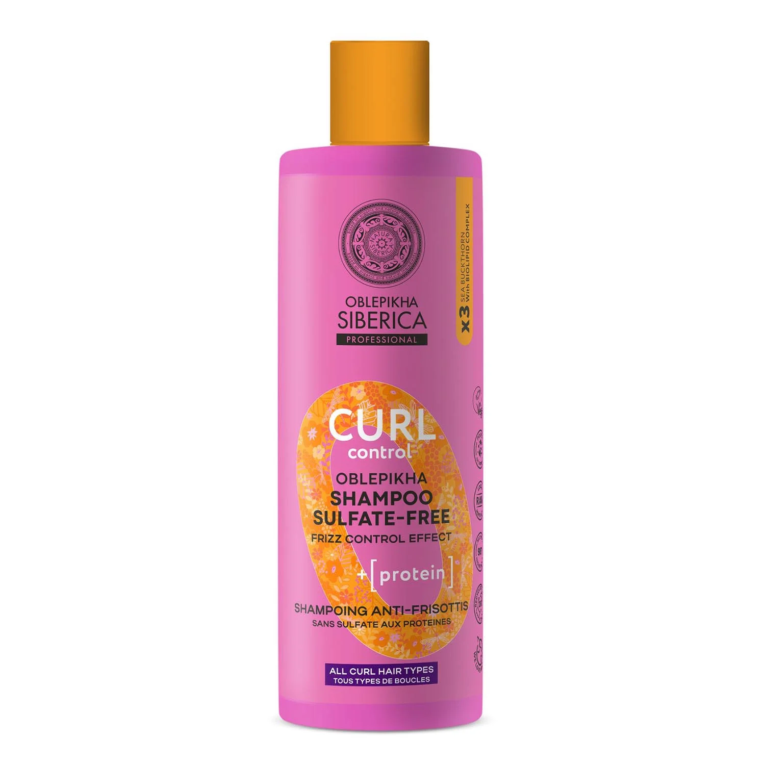 Natura Siberica Oblepikha Curl Protein Champu Sin Sulfatos 400ml Image 1