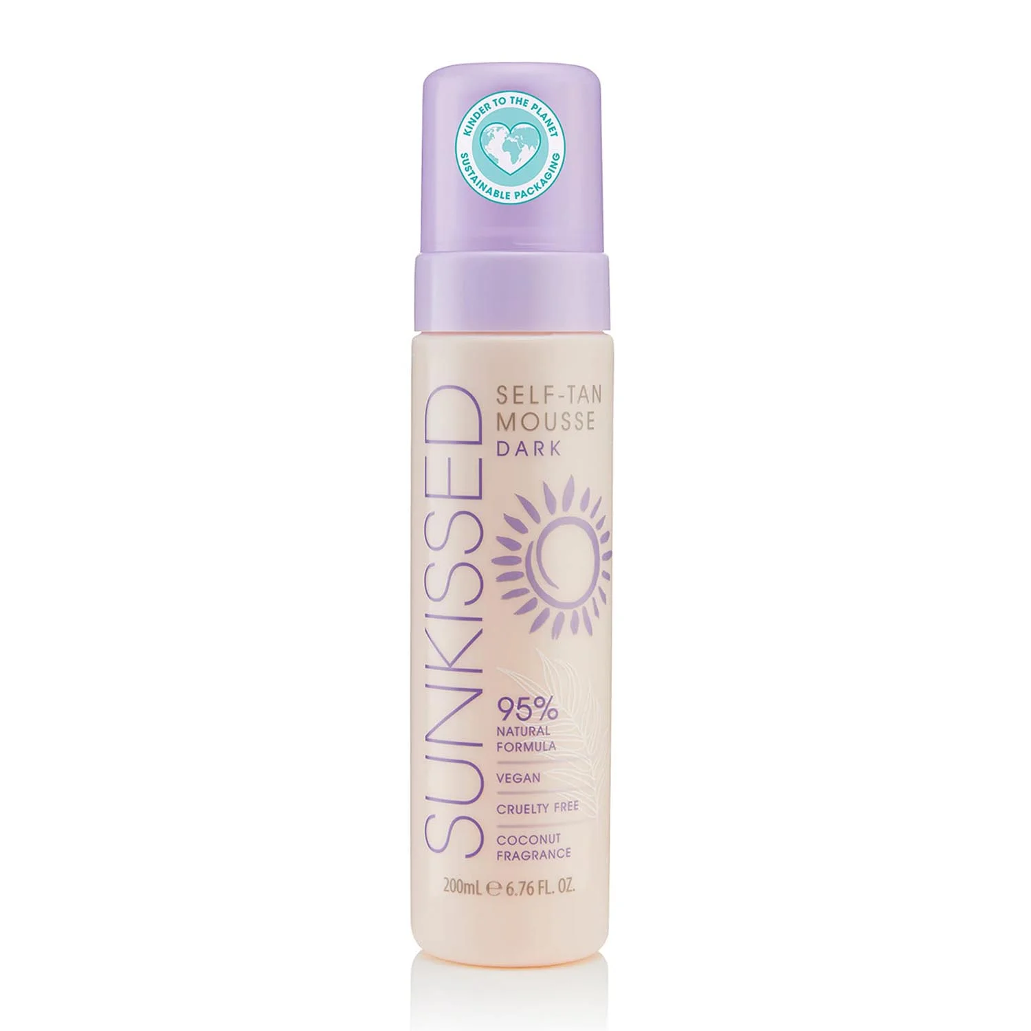 Sunkissed Self-Tan Mousse Dark Coconut Fragrance 200ml Image 1