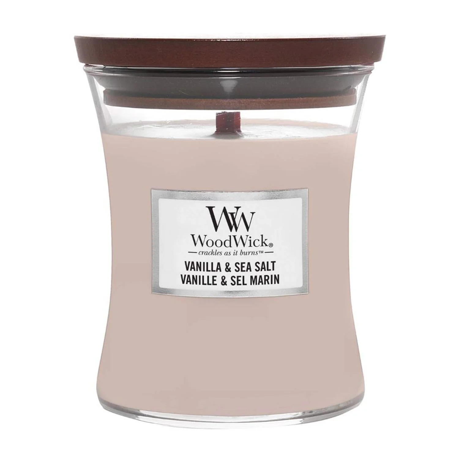 Woodwick Vela Vanilla y Sea Salt 275g Image 1