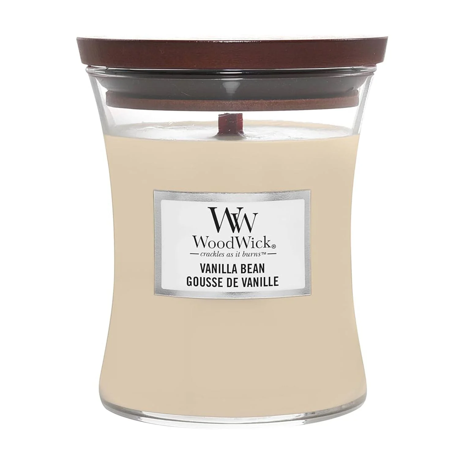 Woodwick Vela Vanilla Bean 275g Image 1