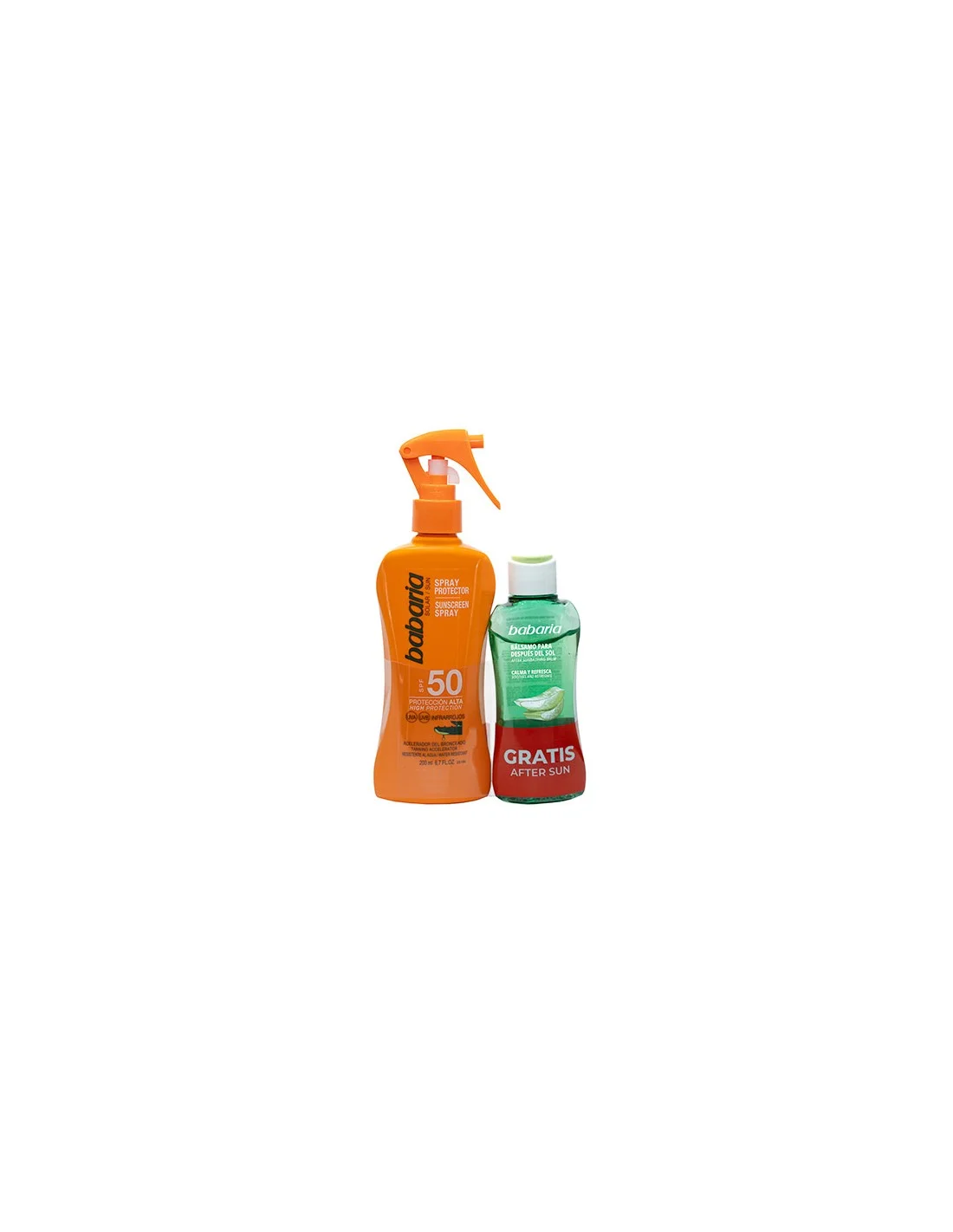 Babaria Aloe Spray Protector Spf50 200ml Spray Balsamo After Sun 1u Image 1
