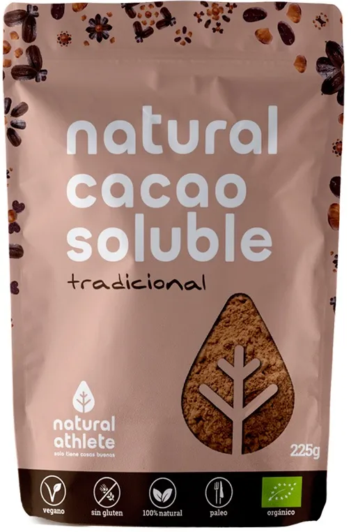 Natural Athlete Cacao Soluble En Polvo Bio 225g Image 1