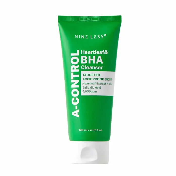 Nine Less A-Control Heartleaf & BHA Cleanser 120ml Image 1