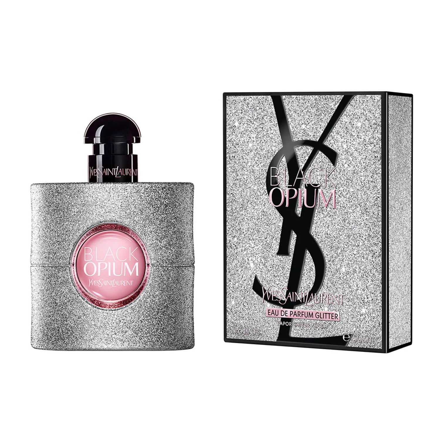 Yves Saint Laurent Black Opium Eau De Parfum Glitter 50ml Spray Image 1