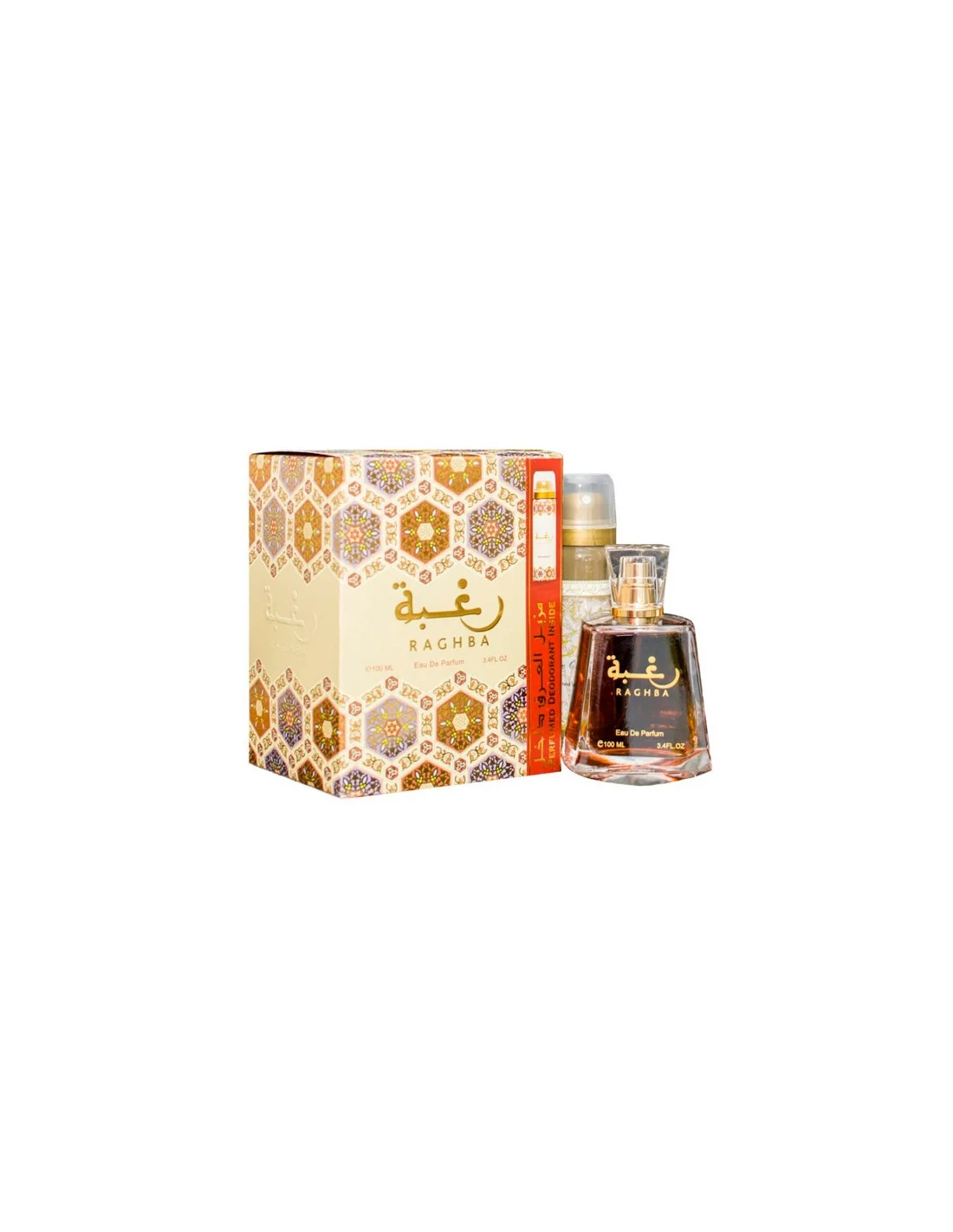 Lattafa Raghba Edp Spray 100ml Desodorante Spray 50ml Sets Image 1