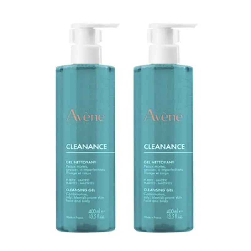 Avène Cleanance Duo Cleansing Gel 2 x 400ml Image 1