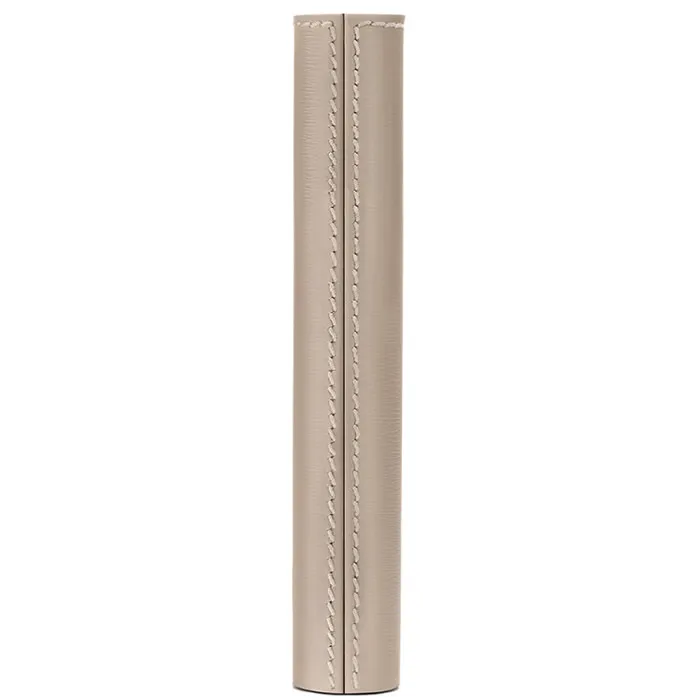 La Bouche Rouge Beige Leather Sleeve Image 1
