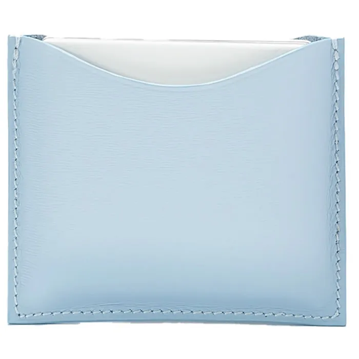 La Bouche Rouge Blue Leather Compact Case Image 1