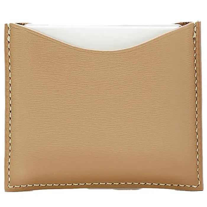 La Bouche Rouge Camel Leather Compact Case Image 1