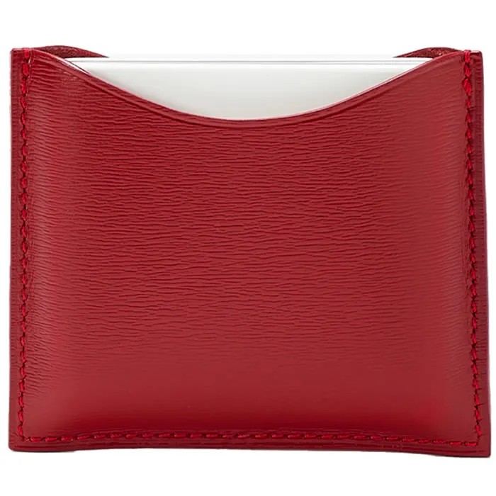La Bouche Rouge Red Leather Compact Case Image 1
