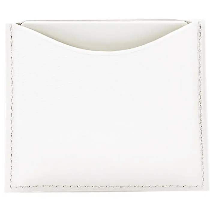 La Bouche Rouge White Leather Compact Case Image 1
