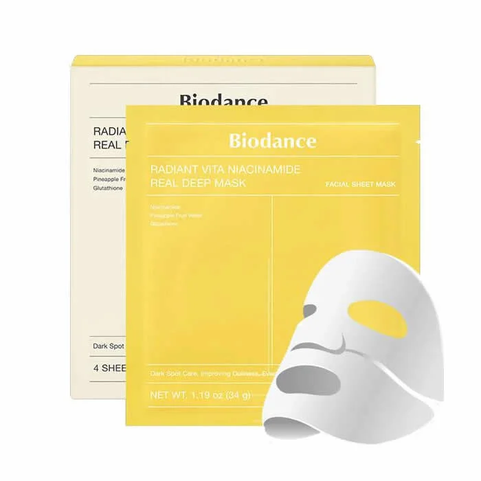 Biodance Radiant Vita Niacinamide Real Deep Mask 4 Units Image 1