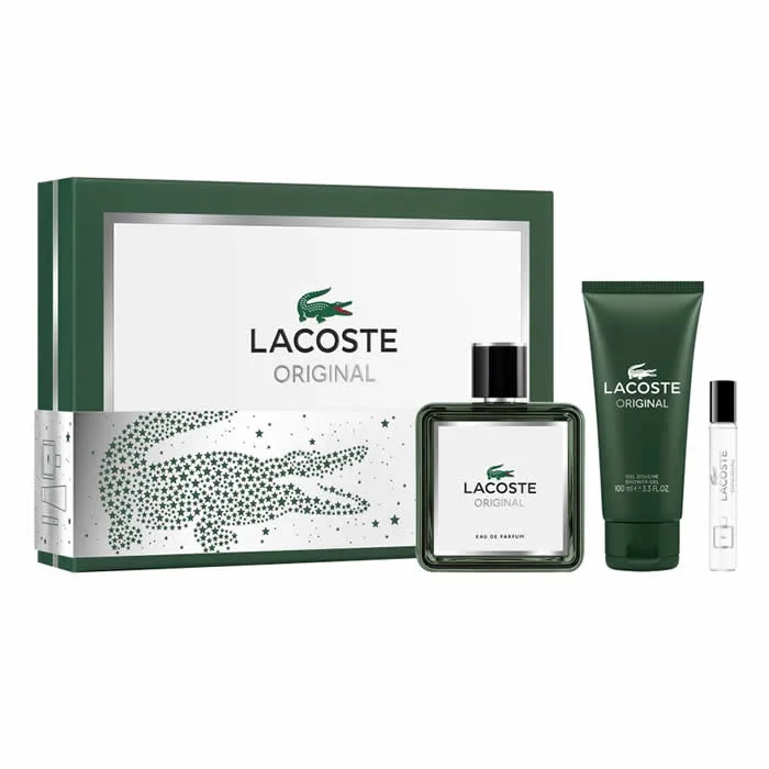 Lacoste Original Eau De Parfum Spray 100ml Set 3 Pieces Image 1