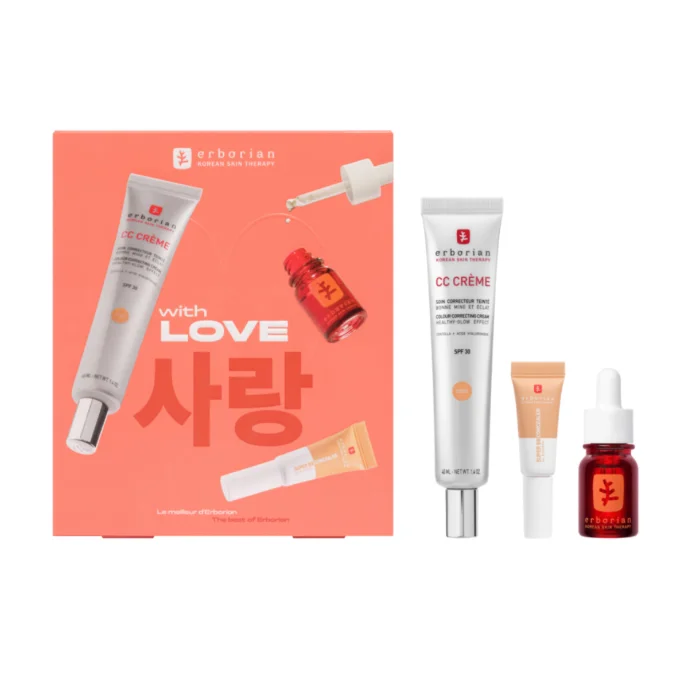 Erborian CC Crème Colour Correcting Cream Spf30 Doré 40ml Set 3 Pieces Image 1