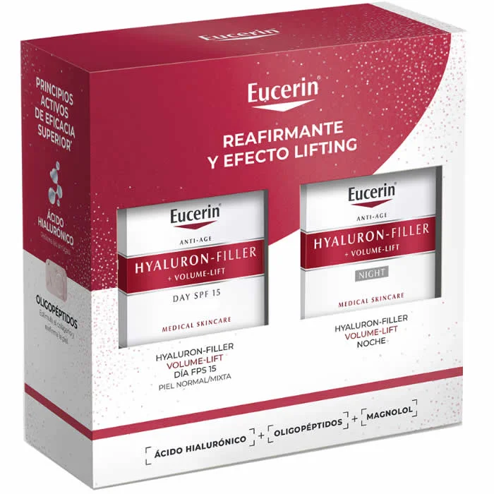 Eucerin Hyaluron Filler Volume Lift Day Cream Spf15 50ml Set 2 Pieces Image 1