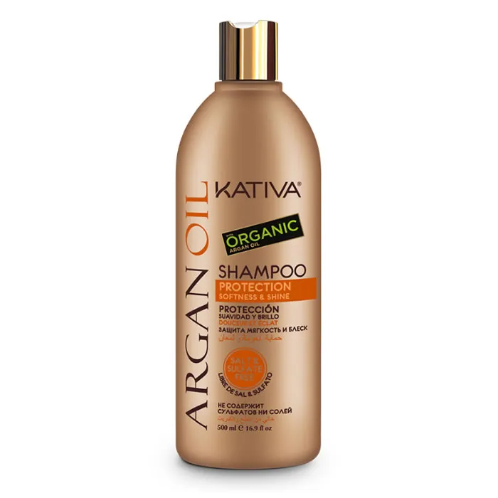 Kativa Argan Oil Shampoo Protection Softness & Shine 500ml Image 1