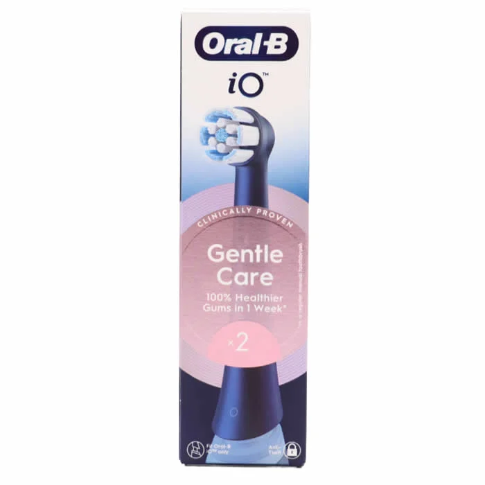 Oral-B iO Gentle Care Black Replacement Heads 4 Pack Image 1