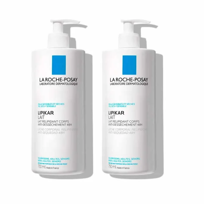 La Roche Posay Lipikar Relipidizing Body Milk 2x750ml Image 1