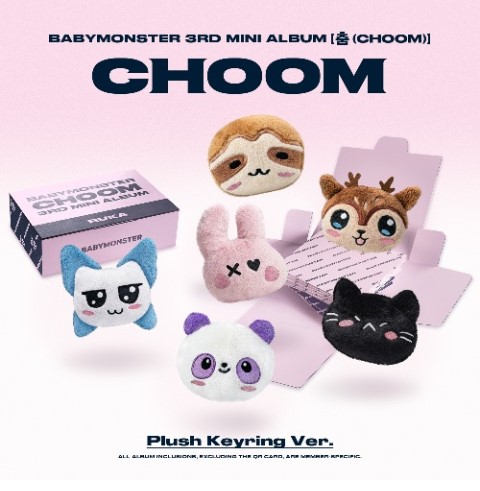BABYMONSTER 3rd Mini Album [CHOOM] (Plush Keyring Ver.) Random pick
