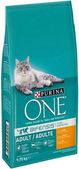 Purina One Ξηρά Τροφή για Ενήλικες Γάτες με Κοτόπουλο 9.75kg