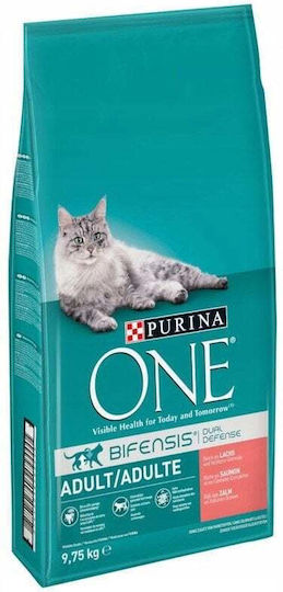 Purina One Ξηρά Τροφή για Ενήλικες Γάτες με Σολομό 9.75kg