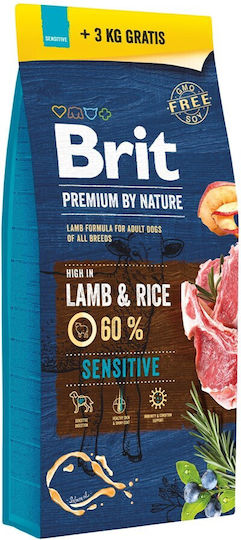 Brit Sensitive 15kg Ξηρά Τροφή Σκύλων με Αρνί