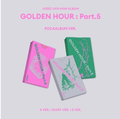 ATEEZ 14th Mini Album [GOLDEN HOUR : Part.5] (A Ver. / DIARY Ver. / Z Ver.) Random pick
