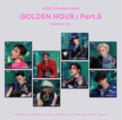 ATEEZ 14th Mini Album [GOLDEN HOUR : Part.5] (DIGIPACK Ver.) Random Member