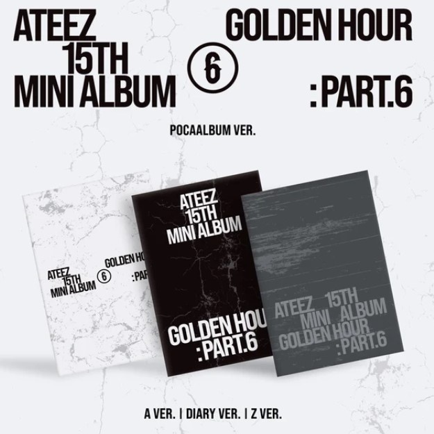ATEEZ - 15TH MINI ALBUM [GOLDEN HOUR : Part.6] (POCAALBUM Ver.) Random pick