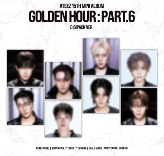ATEEZ - 15TH MINI ALBUM [GOLDEN HOUR : Part.6] (DIGIPACK VER.) Random member
