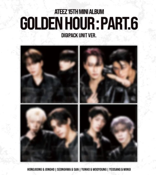 ATEEZ - 15TH MINI ALBUM [GOLDEN HOUR : Part.6] (DIGIPACK UNIT VER.) Random pick