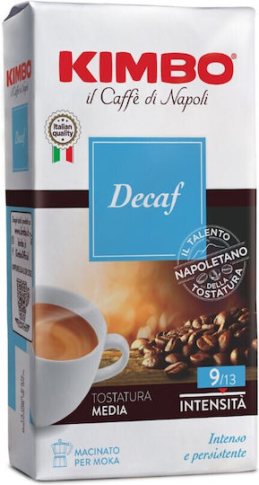 Kimbo Καφές Espresso Decaffeine Αλεσμένος 250gr