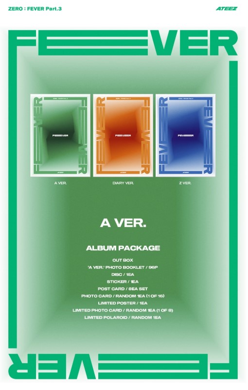ATEEZ 7th Mini Album [ZERO : FEVER Part.3] (Random Ver.)